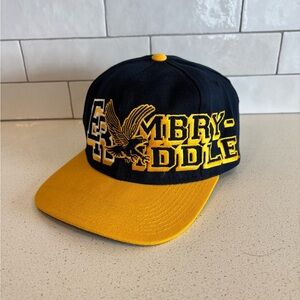 Rare NWOT  Vintage 90s NCAA Embry-Riddle Aeronautical University SnapBack Hat